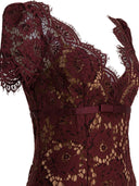 Self Portrait Floral Lace Midi Dress