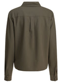 Self Portrait Twill Blouse With Bow Collar