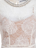 Self Portrait Lace And Tulle Midi Dress