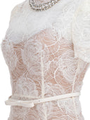 Self Portrait Lace And Tulle Midi Dress