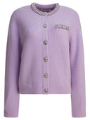 Self Portrait Cardigan With Crystal Trim