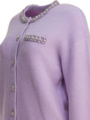 Self Portrait Cardigan With Crystal Trim