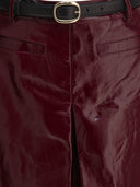 Self Portrait Leather Miniskirt