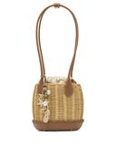 Self Portrait Shoulder Bag With Rattan Pendant