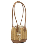 Self Portrait Shoulder Bag With Rattan Pendant