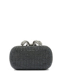 Self Portrait Minaudiere Clutch With Crystals