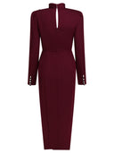 Self Portrait Satin Midi Dress