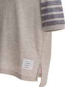 Thom Browne Wollen T-shirt "4 Bar"