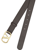 Valentino Garavani V Logo Leather Belt