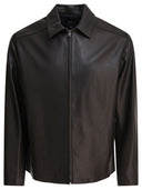 Vince Leather Jacket With Zipper