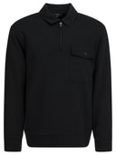 Vince Cotton Blend poloskjorte med glidelås
