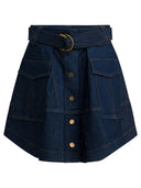 Zimmermann Denim Skirt With Belt