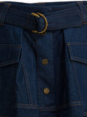Zimmermann Denim Skirt With Belt