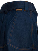 Zimmermann Denim Skirt With Belt