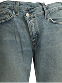 Agolde "Criss Cross" Wide Leg Jeans