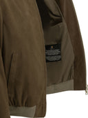 Altum gepolsterte Wildleder-Bomberjacke