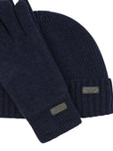 Barbour "Carlton" Beanie And Gloves Set