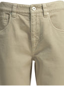 Brunello Cucinelli "Straight Shiny Bartck" Straight Leg Jeans
