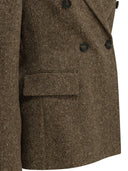 Brunello Cucinelli Double Breasted Wool Blazer