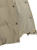 Kurze Daunenjacke von Brunello Cucinelli aus technischem Baumwolltaft