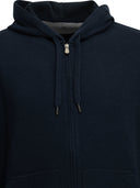 Brunello Cucinelli Cashmere And Cotton Zip Up Sweatshirt