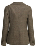 Burberry Wool And Linen Blend Blazer