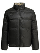 Burberry "Snowdon Check Reversible" Short Down Jacket