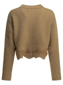 Chloé Crew Neck Sweater With Lace