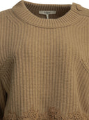 Chloé Crew Neck Sweater With Lace