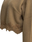 Chloé Crew Neck Sweater With Lace