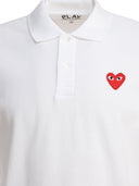 Comme Des Garçons Play „Red Emblem“ Button-Down-Poloshirt