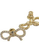 Ferragamo Bow Earrings With Rhinestones