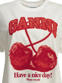 Ganni "Cherries" Crewneck T Shirt
