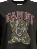 Ganni "Baby Tiger" Crewneck T Shirt