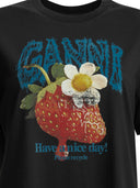 Ganni "Strawberry" Crew Neck T Shirt