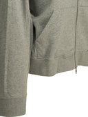 Ganni Sweatshirt With Zipper And Logo