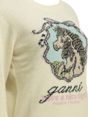 Ganni "Horses" Crew Neck Sweater