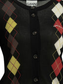Ganni "Argyle" Cardigan
