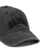 Ganni Denim Baseball Cap