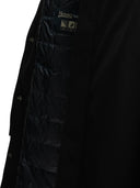 Herno Long Down Jacket In Stretch Twill