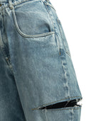 Zerrissene Jeans mit weitem Bein von Maison Margiela