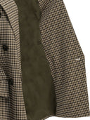 Max Mara Double Breasted Houndstooth Blazer
