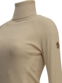 Rollkragenpullover mit Moncler Grenoble-Logo