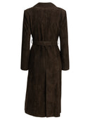 Nour Hammour "Winona" Leather Coat