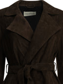 Nour Hammour "Winona" Leather Coat