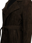 Nour Hammour "Winona" Leather Coat