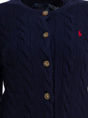 Polo Ralph Lauren Wool And Cashmere Cardigan With Logo