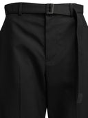 Pantalon en laine ajusté Sacai