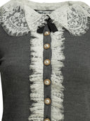 Self Portrait Sweater With Lace Collar