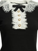 Self Portrait Sweater With Lace Collar